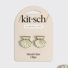 Load image into Gallery viewer, Kitsch 2pc Set Metal Clam Shell Hair Clips