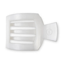 Load image into Gallery viewer, Teleties Medium Flat Square Clip Coconut White