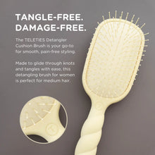 Load image into Gallery viewer, Teleties Detangler Hair Brush For Medium Hair- Tan