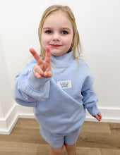Load image into Gallery viewer, Lulu Mac Youth Terry LS Top in Light Blue