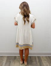Load image into Gallery viewer, No Time To Waste Color Block Flutter Mini Dress
