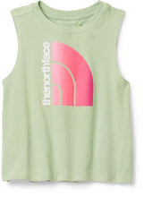 Load image into Gallery viewer, North Face Girls' Tie-Back Tank Misty Sage