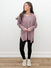 Load image into Gallery viewer, Call Me Collared Waffle Knit LS Top