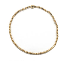 Load image into Gallery viewer, Erin Gray 2mm Karma Waterproof Gold Filled Bead Bracelet