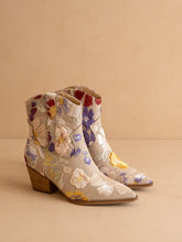 Load image into Gallery viewer, The Wanda Taupe Floral Applique Western Boot