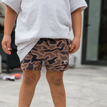Load image into Gallery viewer, Burlebo Youth Athletic Shorts in Gauge Camo