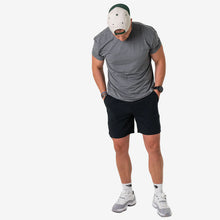 Load image into Gallery viewer, Burlebo 7" Everyday Matte Black Shorts with Retro Duck Camo Pockets