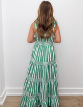 Load image into Gallery viewer, Forget You Striped Tie Shoulder Maxi Dress