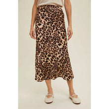 Load image into Gallery viewer, Let’s Get Crazy Leopard Midi Pencil Skirt