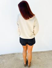 Load image into Gallery viewer, Versatile Boutique Embroidered Sweatshirt in Sand Beige