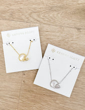 Load image into Gallery viewer, Kendra Scott Football Helmet Pendant Necklace in Silver/Ivory MOP