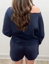 Load image into Gallery viewer, Ocean Drive- Essential Fleece Shorts in Navy
