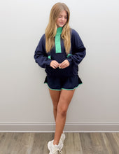 Load image into Gallery viewer, Find The Mistake French Terry Set in Navy/Mint Green
