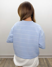 Load image into Gallery viewer, Like It When Your Nice Stripe Crew Neck SS Top
