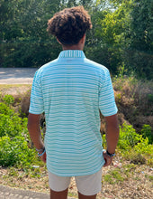 Load image into Gallery viewer, Southern Tide Men's SS Ryder Heather Bombay Striped Performance Polo