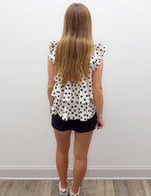 Load image into Gallery viewer, Oh No Doubt Bow Woven Peplum Top with Contrast Ties