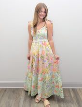 Load image into Gallery viewer, You'll Never Know Smocked V-Neck Multi Print Dress