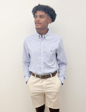 Load image into Gallery viewer, Vineyard Vines Topsail Gingham Performance Shirt in Summer Mauve
