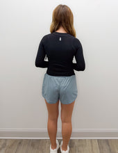 Load image into Gallery viewer, Free People Tempo Ruched LS Top in Black