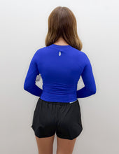 Load image into Gallery viewer, Free People Tempo Ruched LS Top in Electric Shock
