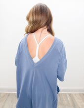 Load image into Gallery viewer, Free People Hot Shot Tee Romper Coddy in Skyline
