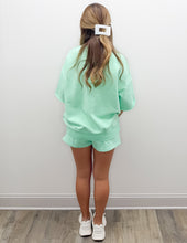 Load image into Gallery viewer, Lulu Mac SS Terry Cloth Top in Seafoam