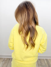 Load image into Gallery viewer, Lulu Mac Stitch Mockneck Terry Cloth Sweatshirt in Yellow