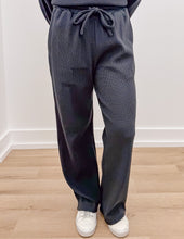 Load image into Gallery viewer, Lulu Mac Waffle Pants in Black