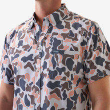 Load image into Gallery viewer, Burlebo Performance Button Up in Vintage Camo