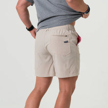 Load image into Gallery viewer, Burlebo 7" Everyday Shorts in Light Khaki with American Flag Pocket