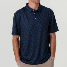 Load image into Gallery viewer, Burlebo Performance Polo in Navy Stars and Stripes