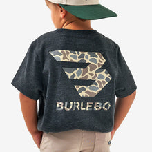 Load image into Gallery viewer, Burlebo Youth Classic Deer Camo Signature Logo SS Tee