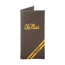 Load image into Gallery viewer, Ole Miss Rebels Men's Embossed Leather Wallet in Long Secretary