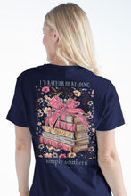 Load image into Gallery viewer, Simply Southern I'd Rather Be Reading SS Tee