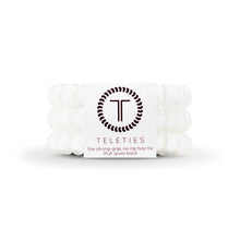 Load image into Gallery viewer, Teleties Large Hair Tie in Coconut White