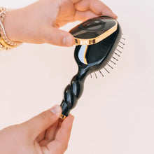 Load image into Gallery viewer, Teleties Mini Detangler Brush For Medium Hair-Jet Black