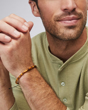 Load image into Gallery viewer, Kendra Scott Grey Oxidized Sterling Silver Corded Bracelet in Brown Tiger's Eye