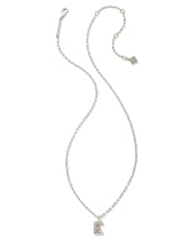 Load image into Gallery viewer, Kendra Scott Silver Crystal Letter Pendant Necklace