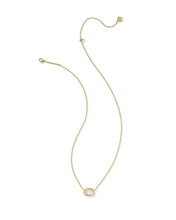Load image into Gallery viewer, Kendra Scott Daphne Frame Pendant Necklace in Gold/Ivory MOP
