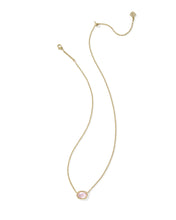 Load image into Gallery viewer, Kendra Scott Daphne Frame Pendant Necklace in Gold/Lt. Pink MOP