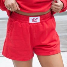 Load image into Gallery viewer, Lulu Mac Terry Shorts in Red