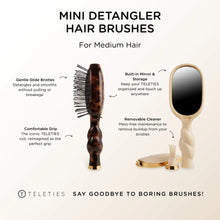 Load image into Gallery viewer, Teleties Mini Detangler Brush For Medium Hair-Tan