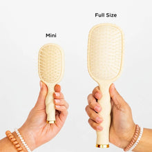 Load image into Gallery viewer, Teleties Mini Detangler Brush For Medium Hair-Tan