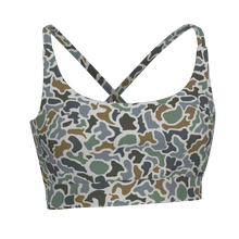 Load image into Gallery viewer, Local Girl Sports Bra in Localflage Bluff