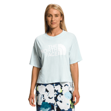 Load image into Gallery viewer, The North Face Women's SS Half Dome Crop Tee Sky Blue