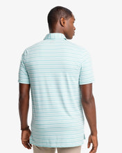 Load image into Gallery viewer, Southern Tide Men's SS Ryder Heather Bombay Striped Performance Polo